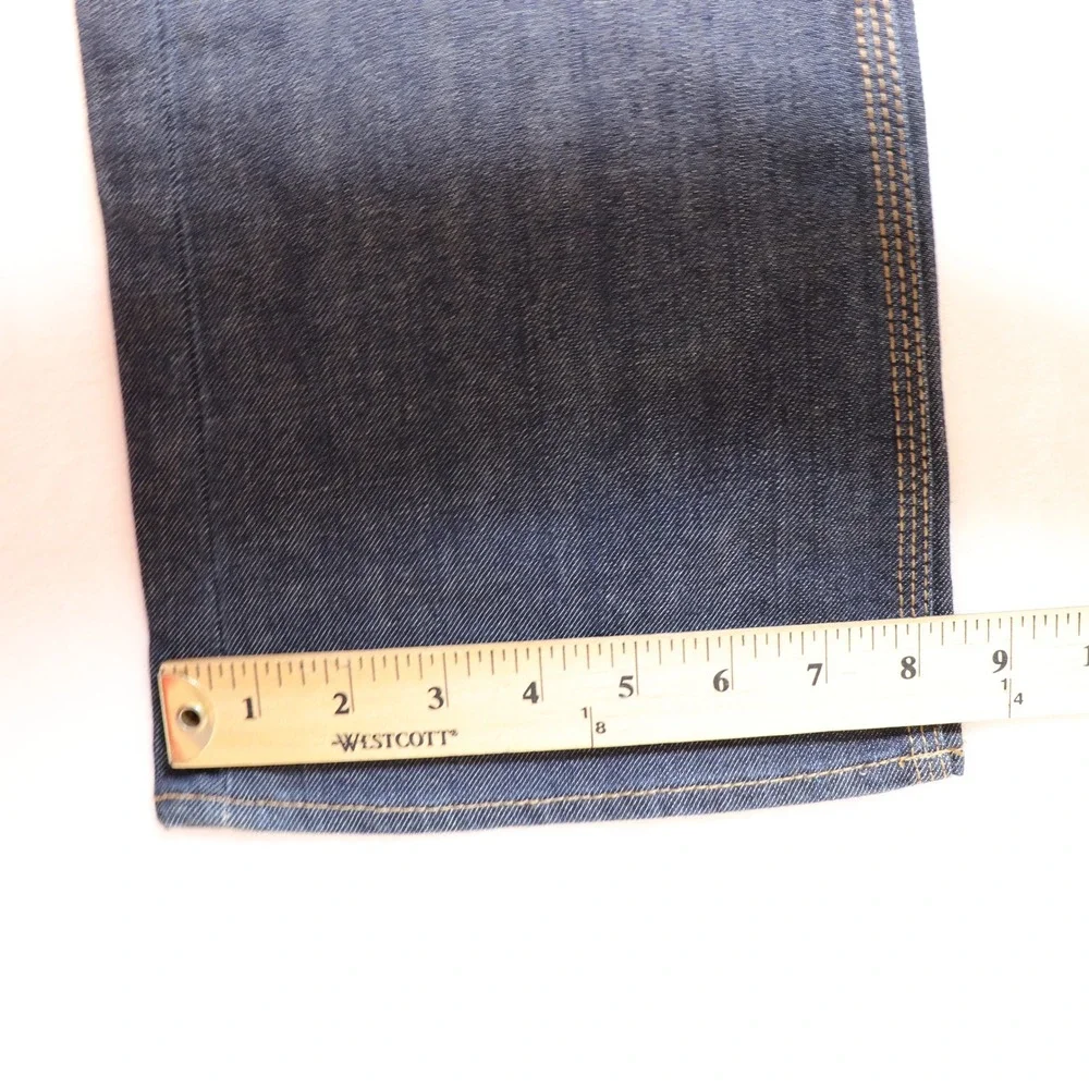 NY&C Dark Wash Low‎ Rise Curvy Bootcut Jeans 8 Petite